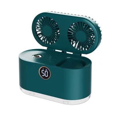 Mini Air Conditioner Fan Air Cooler USB Portable Table Top Desktop Fan Cooling with 3 Wind Speed LED Light for Home Office | ...