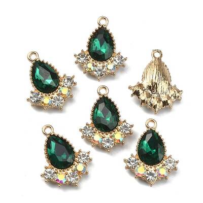 Glass Rhinestone Pendants