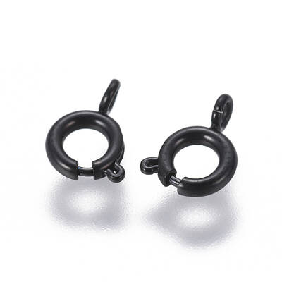 304 Stainless Steel Smooth Surface Spring Ring Clasps