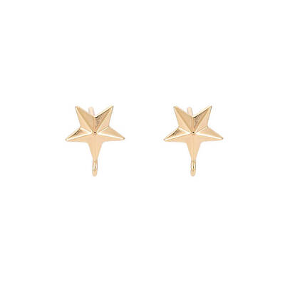 Brass Stud Earring Findings