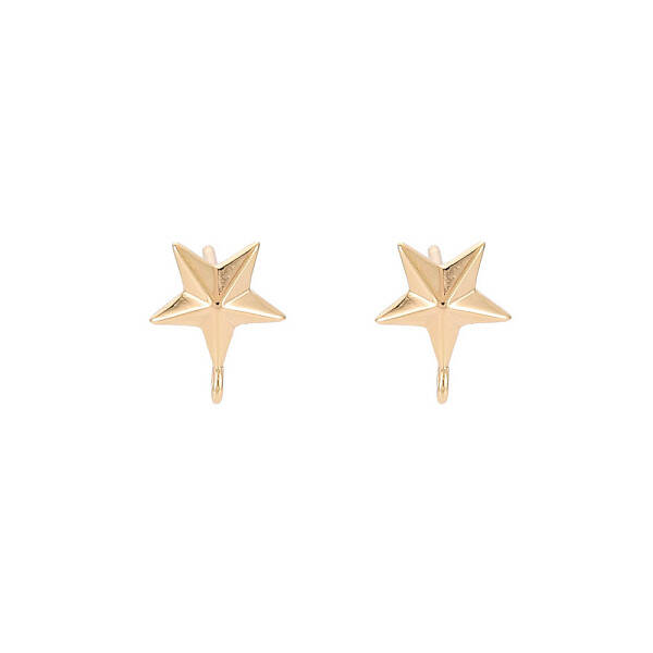 Brass Stud Earring Findings