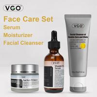 VGO-Vitamin C Serum, Moisturizer, and Facial Cleanser Set Cleansing Moisturizing Suitable for sensitive skin-Live Skincare Ra...
