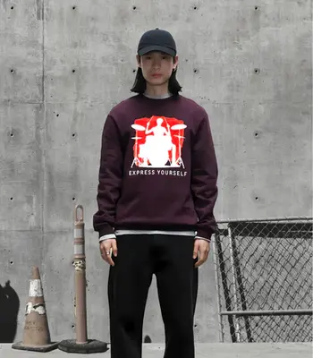 Bold Beats - Drummer Silhouette Sweatshirt