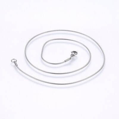 Non-Tarnish 304 Stainless Steel Snake Chain Necklaces