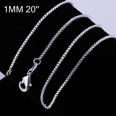 Brass Box Chain Fine Necklaces