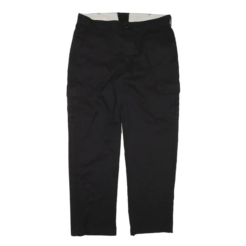 RED KAP Cargo Workwear Trousers Black Regular Straight Mens W38 L34