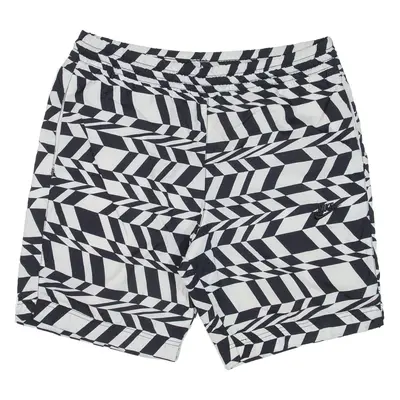 NIKE Mens Casual Shorts White Relaxed Animal Print L W36