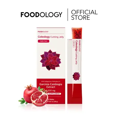 [FOODOLOGY] Coleology Cutting Jelly 10days - Garcinia Cambogia (HCA), Chia Seeds Collagen, Hyaluronic Acid, Pomegranate Flavo...