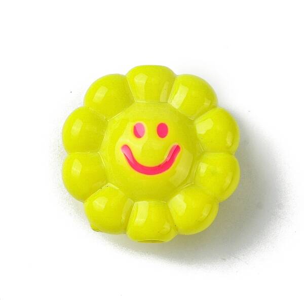 Dopamine Style Opaque Acrylic Beads