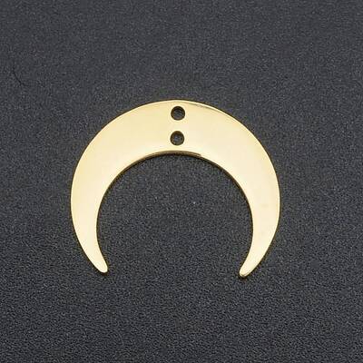 201 Stainless Steel 2-Loop Link Pendants