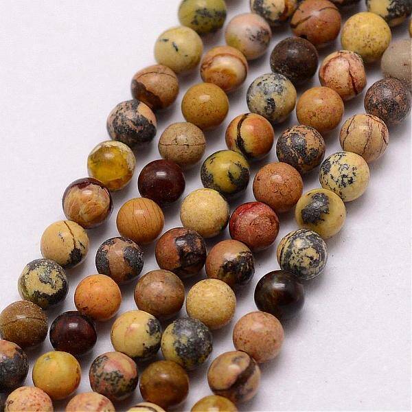 Natural Yellow Turquoise(Jasper) Beads Strands