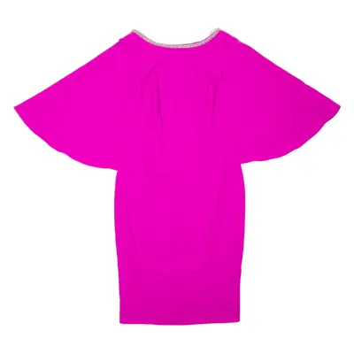 ONE BY KALEIDOSCOPE Diamonds Pencil Dress Pink Short Sleeve Knee Length Womens UK 12