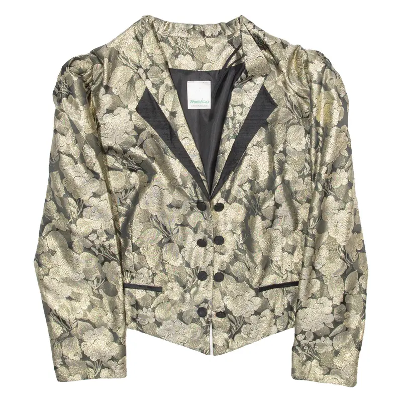 MEICO LANDHAUS LOOK Womens Waistcoat Gold Floral M