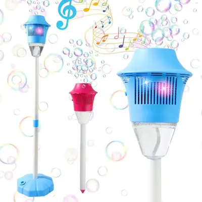 Bubble Maker Toy for Kids Automatic Bubble Blaster with Music & Lights Adjustable Height Perfect for Outdoor & PartyMassive B...