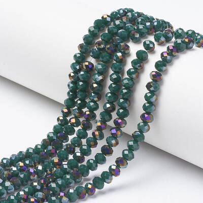 Electroplate Opaque Glass Beads Strands