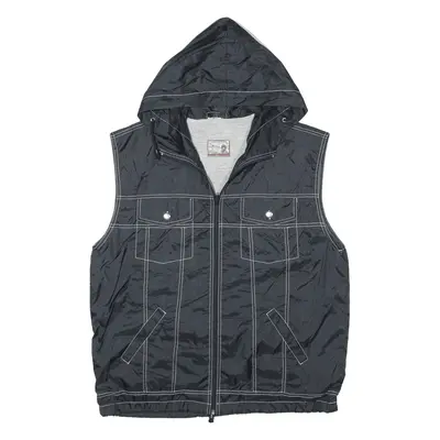 KEEP FUN Gilet Black 90s Mens L