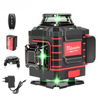 Milwaukee Degree Vertical Cross Laser Level 360 Green Beam  Horizontal And Vertical Rechargeable Battery green laser level to...