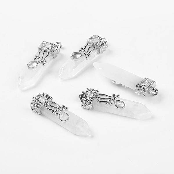 Natural Quartz Crystal Big Pendants