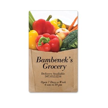 100 Promotional Laminated Rectangle Magnet - 3