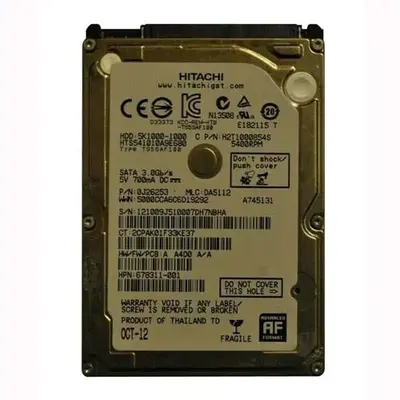 678311-001 HP 1TB 5400RPM SATA 6Gb/s 2.5-Inch Hard Drive
