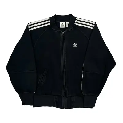 Adidas Zip Up - Small Black Cotton Blend
