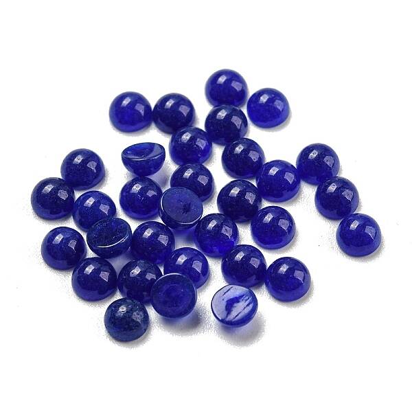 Natural White Jade Dyed Cabochons