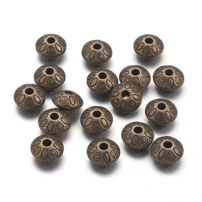 Tibetan Style Alloy Spacer Beads
