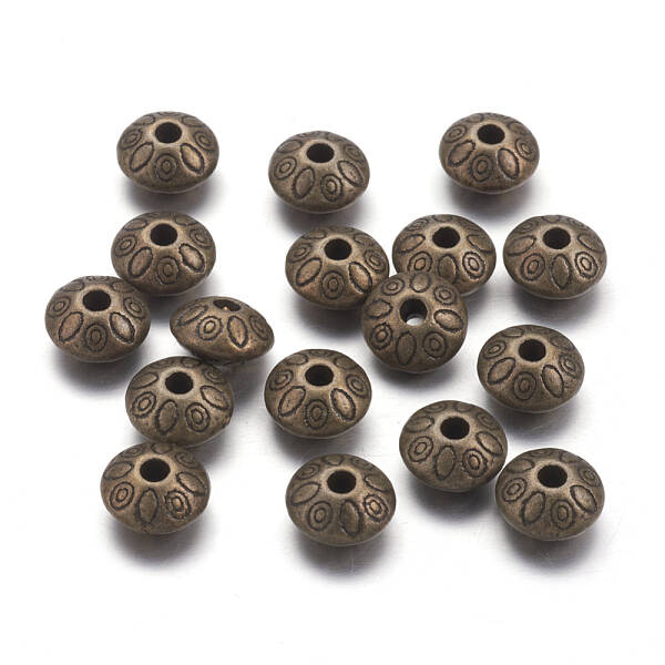 Tibetan Style Alloy Spacer Beads