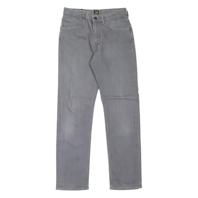 LEE Mens Jeans Grey Regular Straight W28 L30