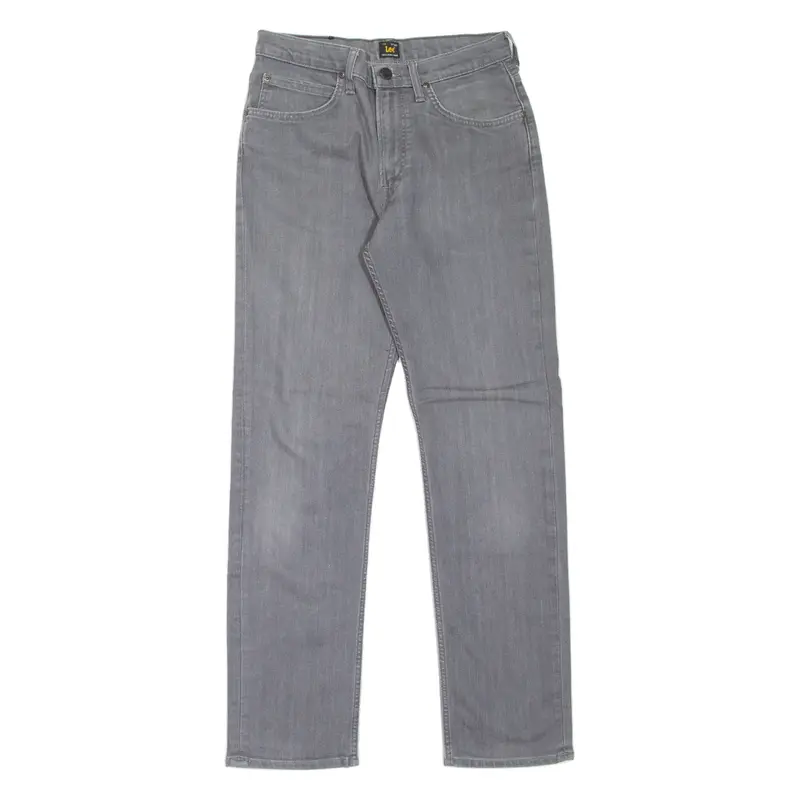 LEE Mens Jeans Grey Regular Straight W28 L30