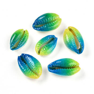 Spray Paint Cowrie Shell Beads