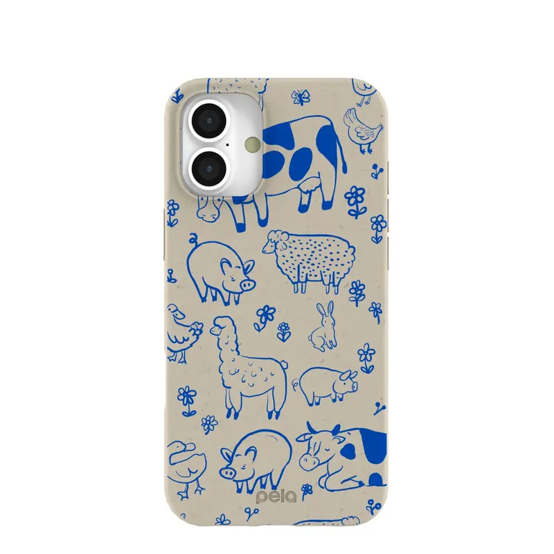 London Fog Happy Farmyard iPhone 16 Plus Case