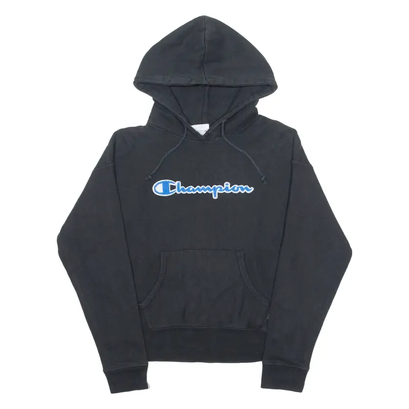 CHAMPION REVERSE WEAVE Womens Black Hoodie M