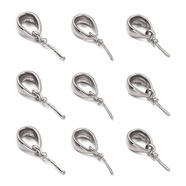 Brass Cup Pearl Peg Bails Pin Pendants