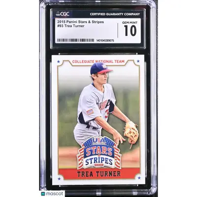 Trea Turner CGC 2015 Stars & Stripes #93 Baseball 10