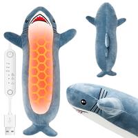 HOTHUGZ Shark Heating Pad - Cute Soft Plush Heating Pad for Cramps & Pain Relief, Unique Stuffed Animal Design, Wireless Port...