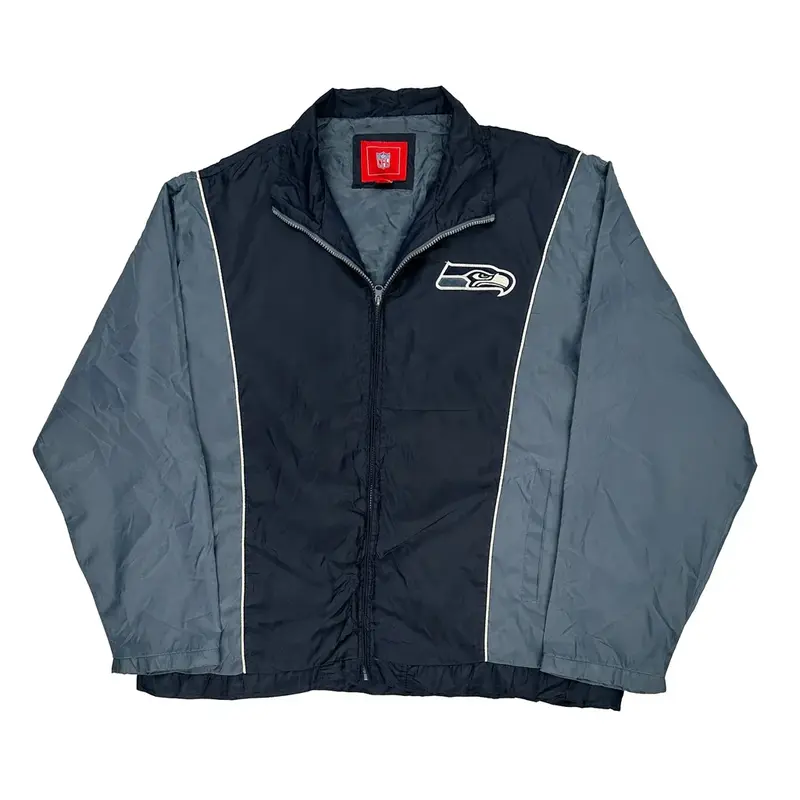 Seattle Seahawks Nfl Windbreaker - XL Blue Polyester