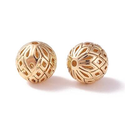 Brass Hollow Beads