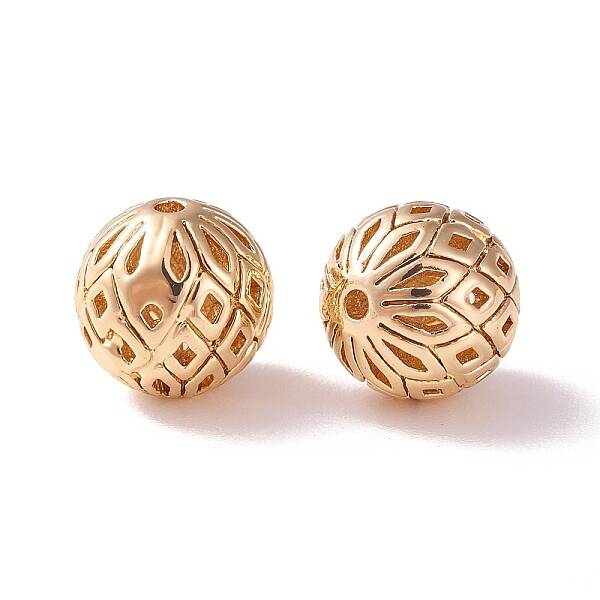 Brass Hollow Beads