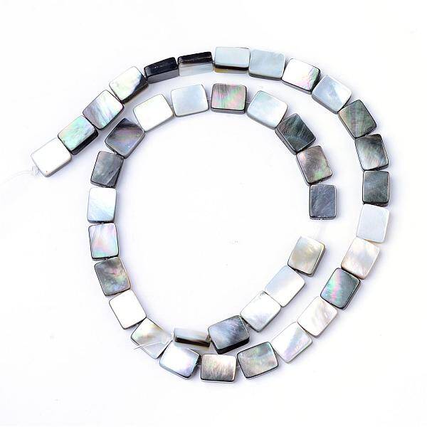 Natural Black Lip Shell Bead Strands