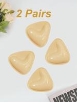 Women's Solid Color Silicone Heart Shaped Push Up Bra Insert, Breathable Comfortable Fit Lingerie Accessories for Swimsuit, B...