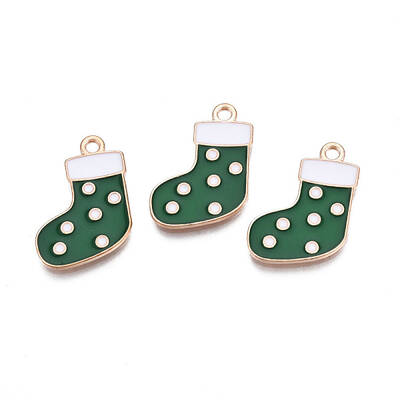 Christmas Alloy Enamel Pendants