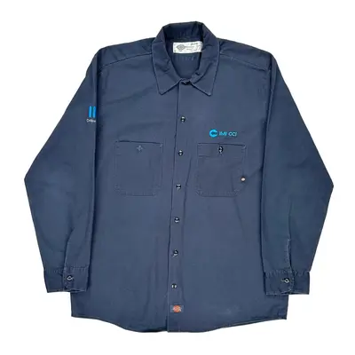 Dickies Shirt - Large Grey Cotton