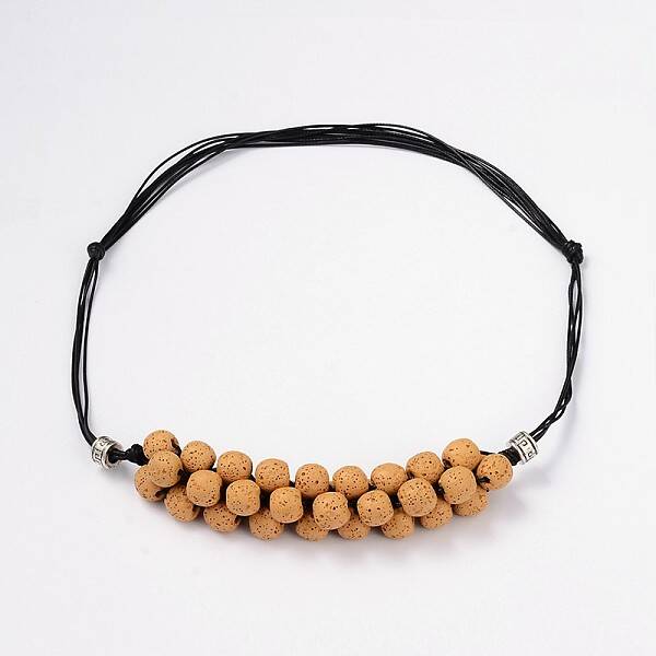(Jewelry Parties Factory Sale)Lava Rock Beaded Necklaces