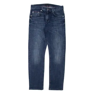 TOMMY HILFIGER Womens Jeans Blue Slim Straight W28 L30