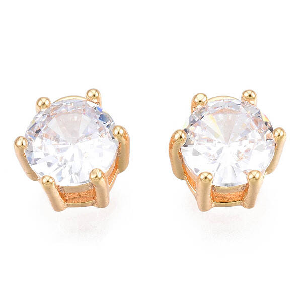 Brass Inlaid Cubic Zirconia Charms