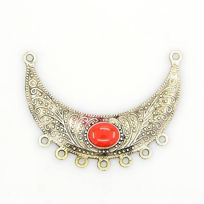 Vintage Alloy Enamel Moon Links
