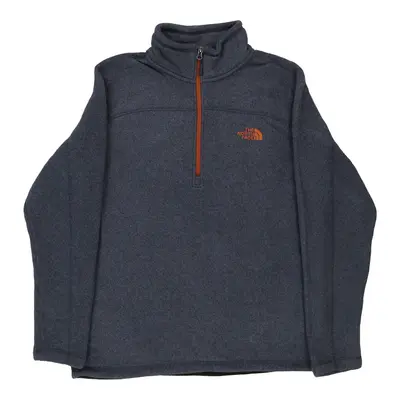 The North Face Fleece - Large Navy Polyester