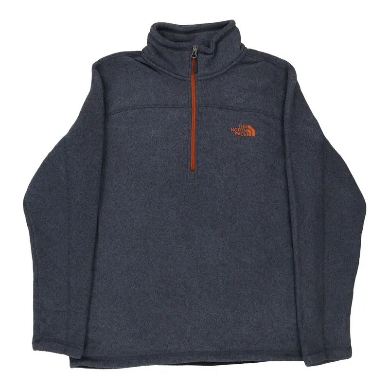 The North Face Fleece - Large Navy Polyester