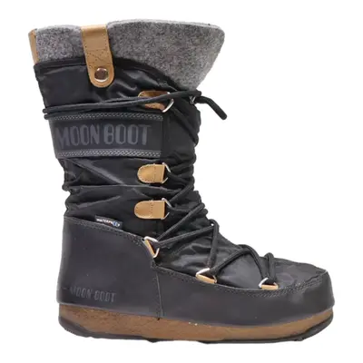 MOON BOOT Lace-Up Boots Black Synthetic Womens UK 3.5